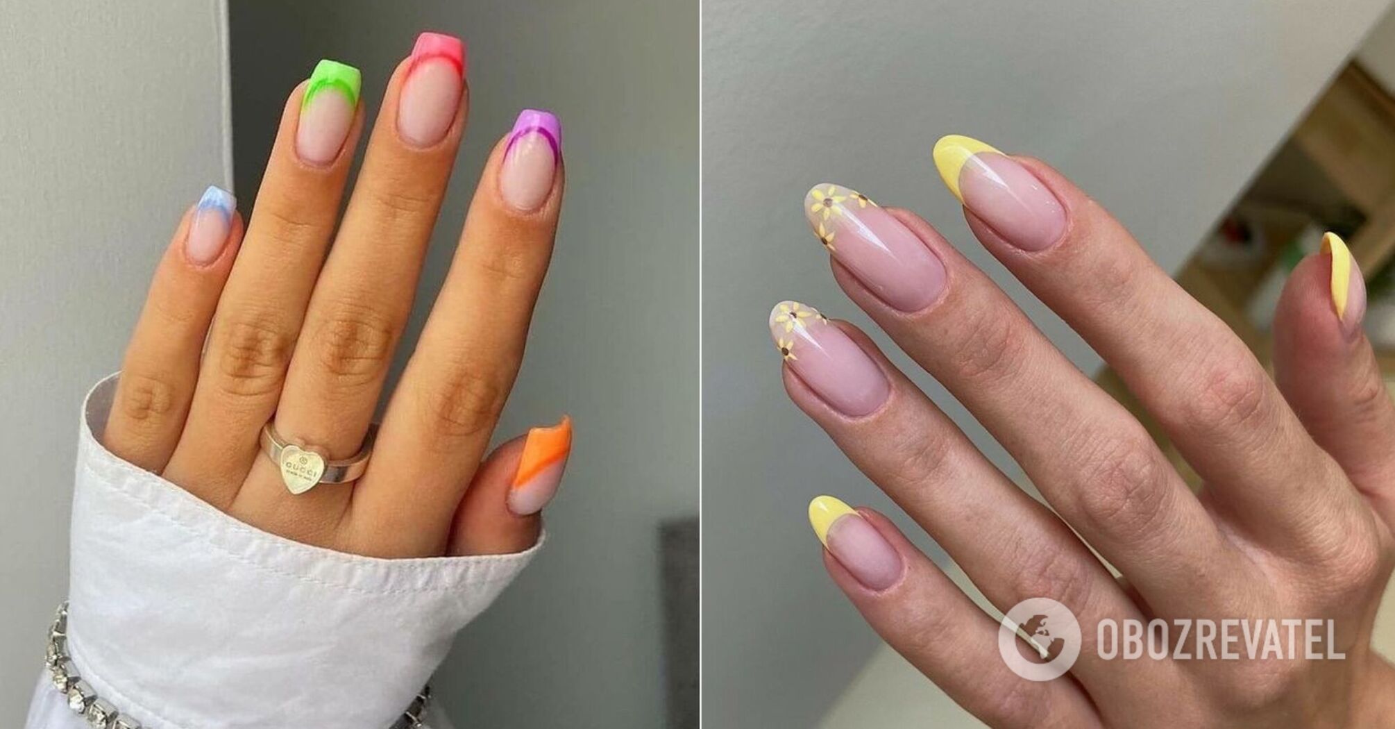 TOP 10 unusual French manicure ideas that will give inspiration in spring. Photo.