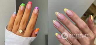 TOP 10 unusual French manicure ideas that will give inspiration in spring. Photo.