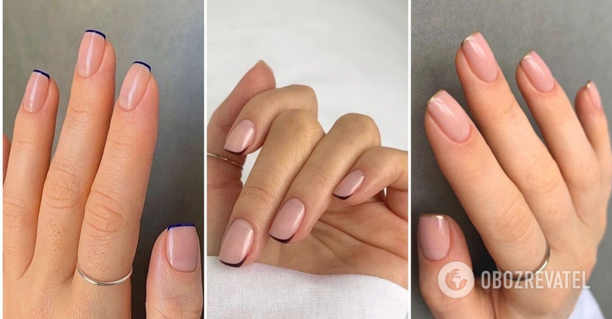 Microfrench will be the main trend in 2023: the best manicure ideas. Photo.