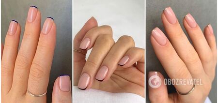 Microfrench will be the main trend in 2023: the best manicure ideas. Photo.