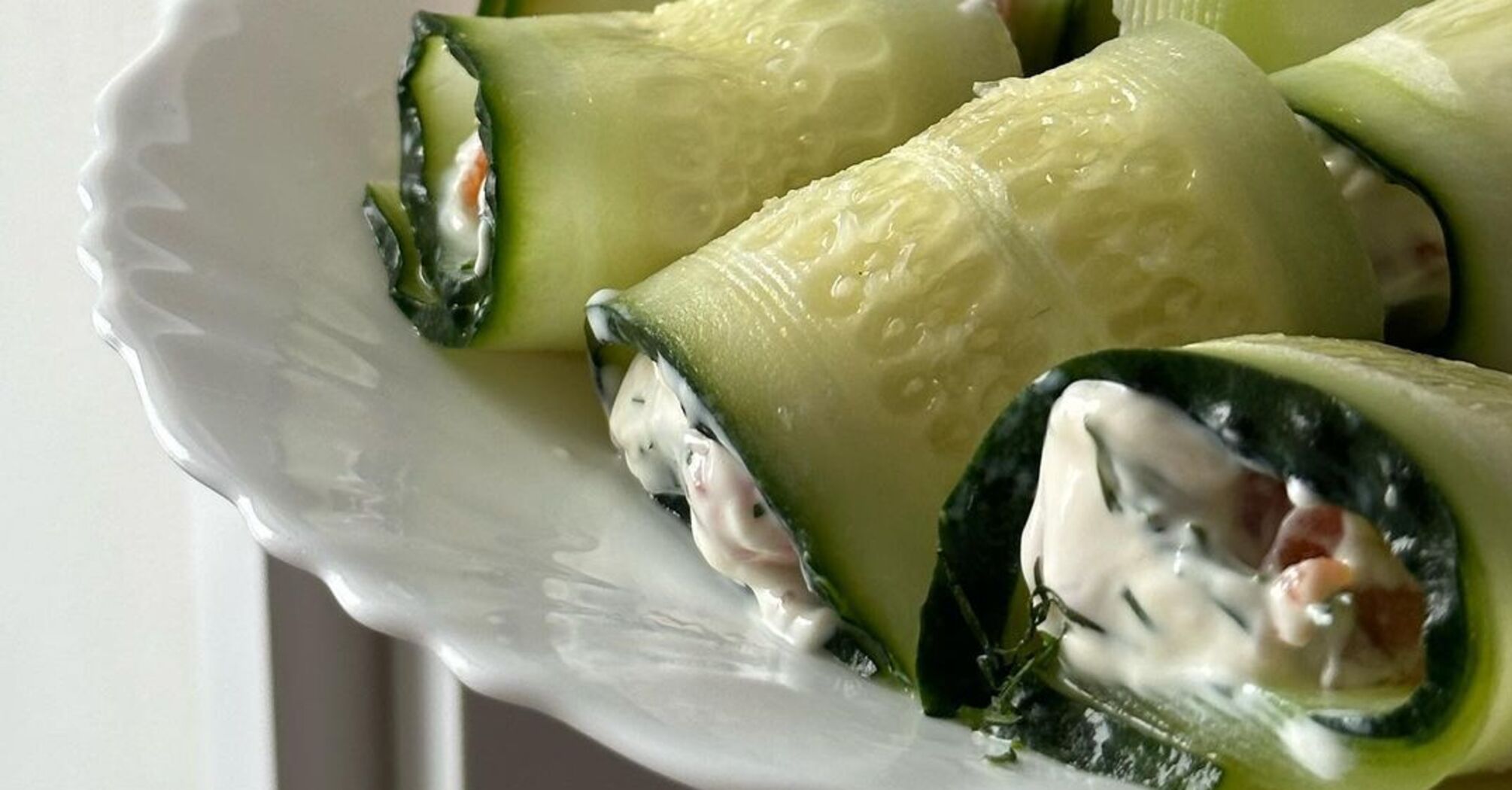 Cucumber and fish snack recipe