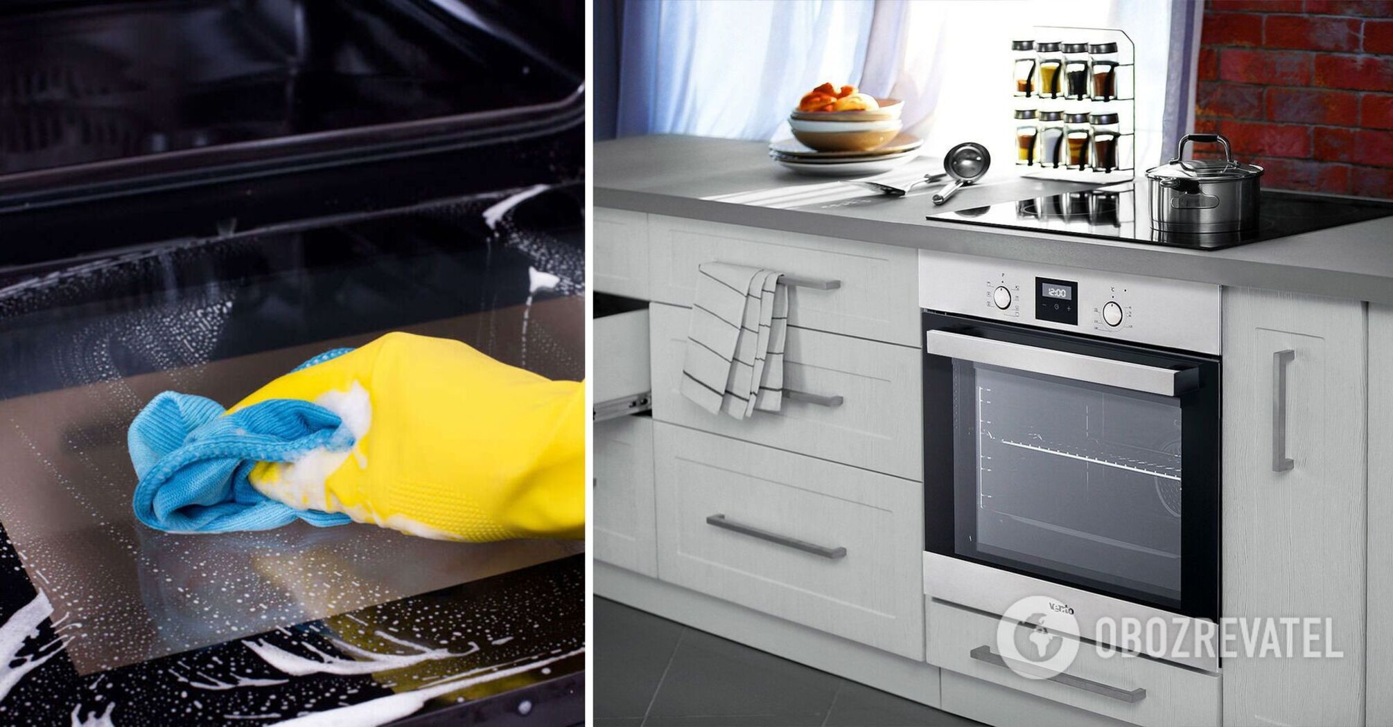 How to clean old grease on the oven door: you need two simple ingredients