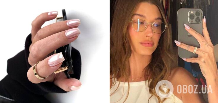 Glazed doughnut manicure has become a viral trend: it's the perfect choice for winter. Photo.