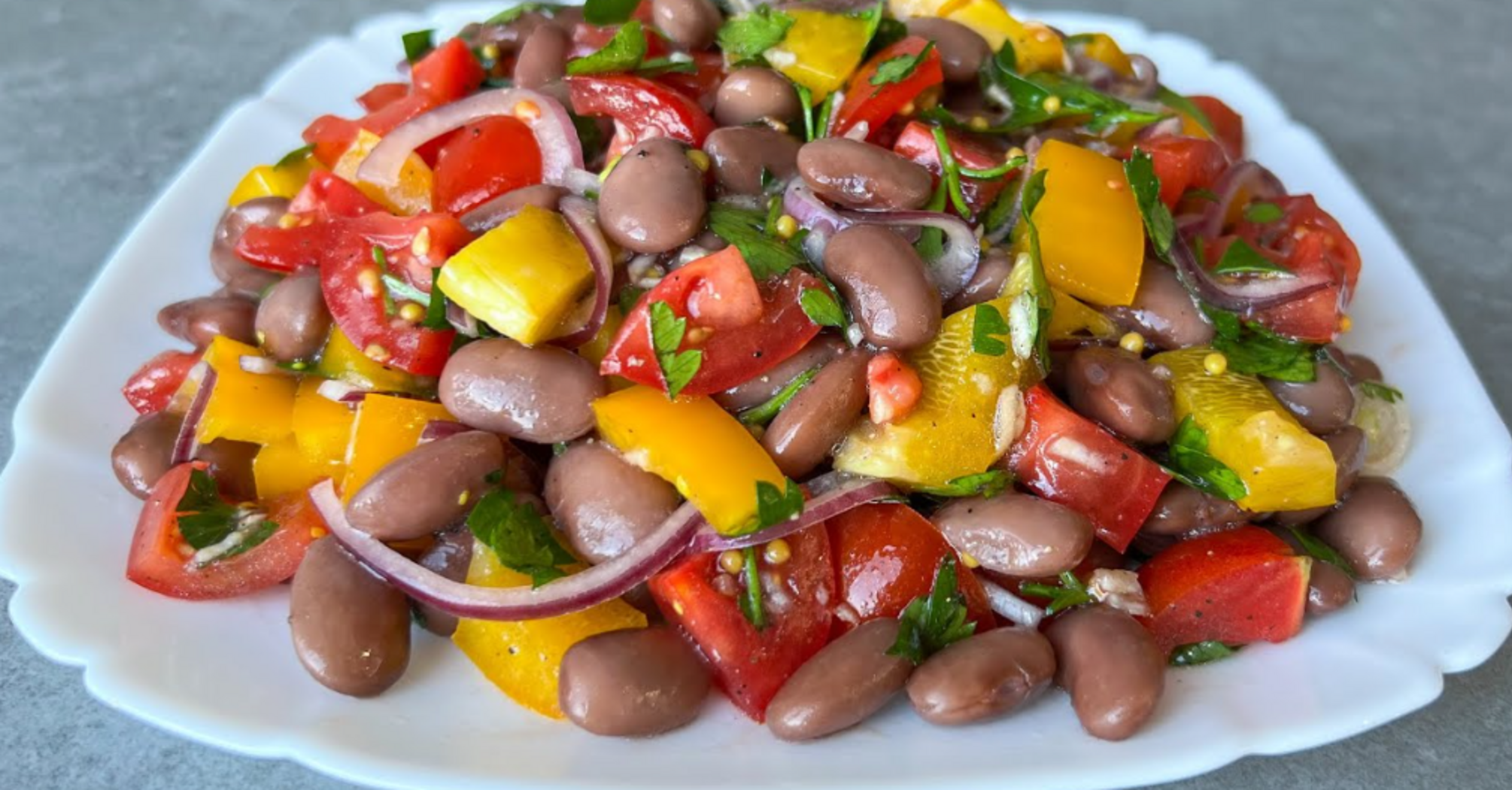 What spring salad to make with beans: a recipe without mayonnaise