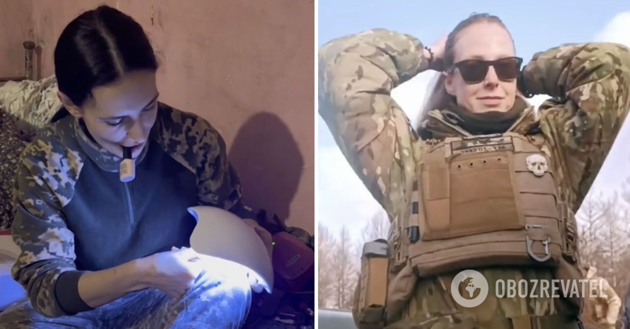 Napkins instead of make-up, manicure with their own hands and hairstyles blindly: Ukrainian defenders showed how they take care of themselves on the frontline