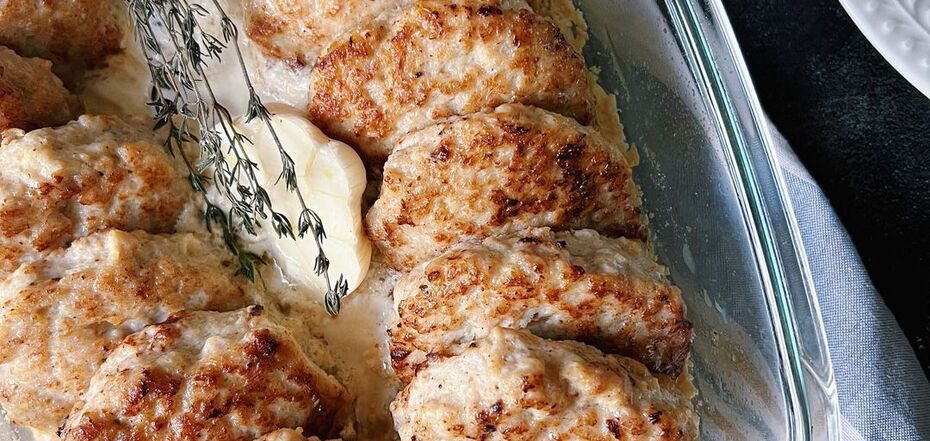 Delicious homemade cutlets