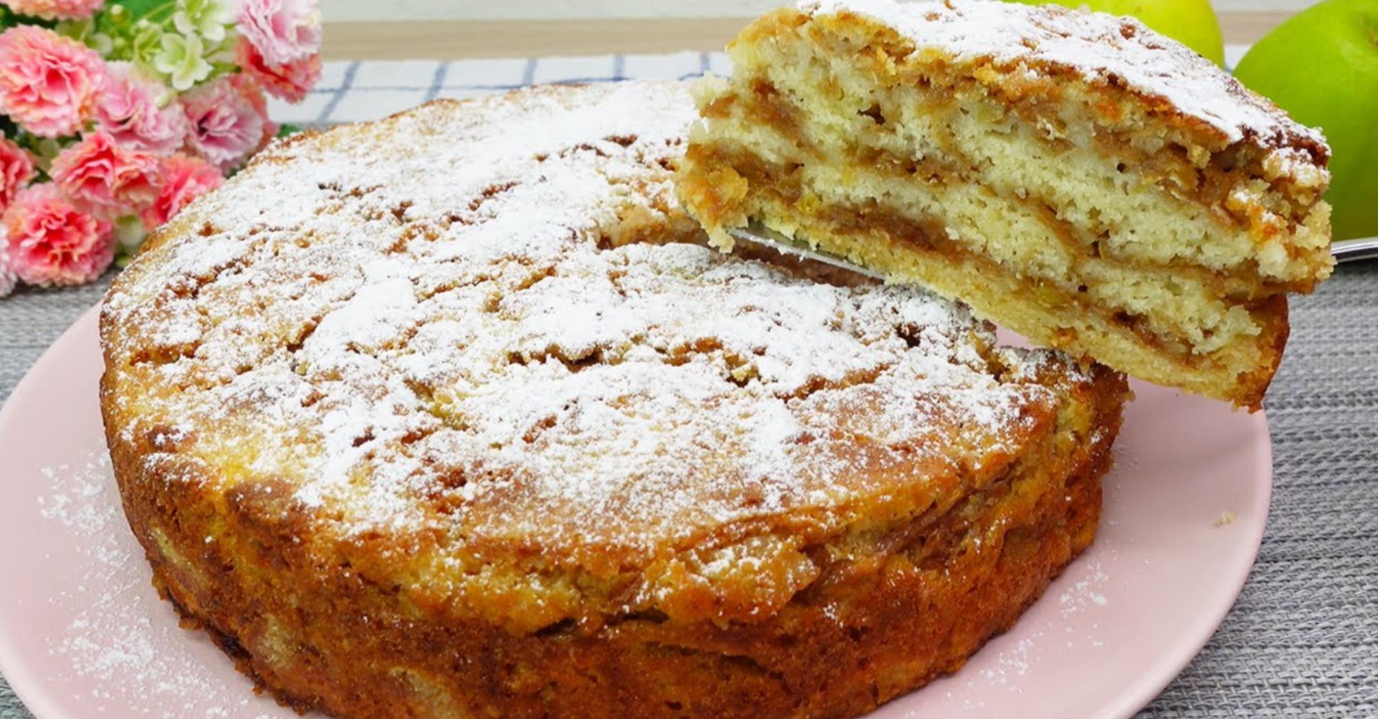 Homemade apple pie in a hurry