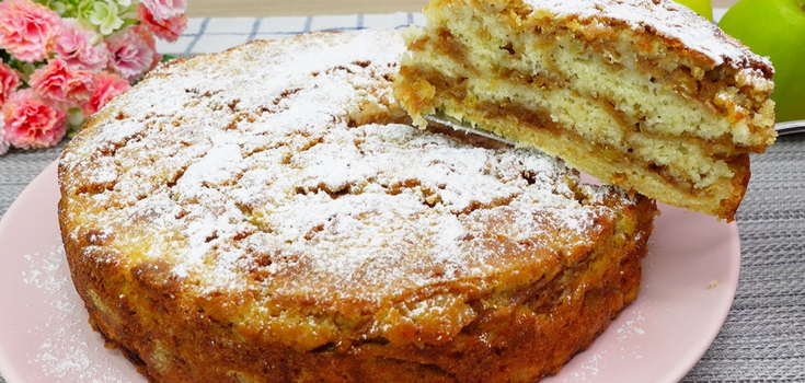 Homemade apple pie in a hurry