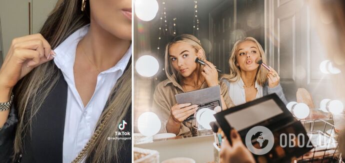 Woman shared a life hack on how not to stain her clothes with make-up: you can forget about stains. Video.