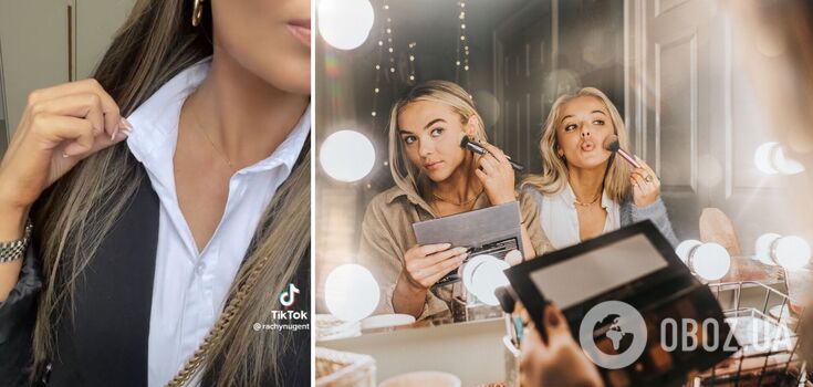 Woman shared a life hack on how not to stain her clothes with make-up: you can forget about stains. Video.