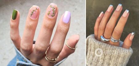 3D design, aura nails and velvet: top 10 spring manicure trends that will inspire you. Photo.