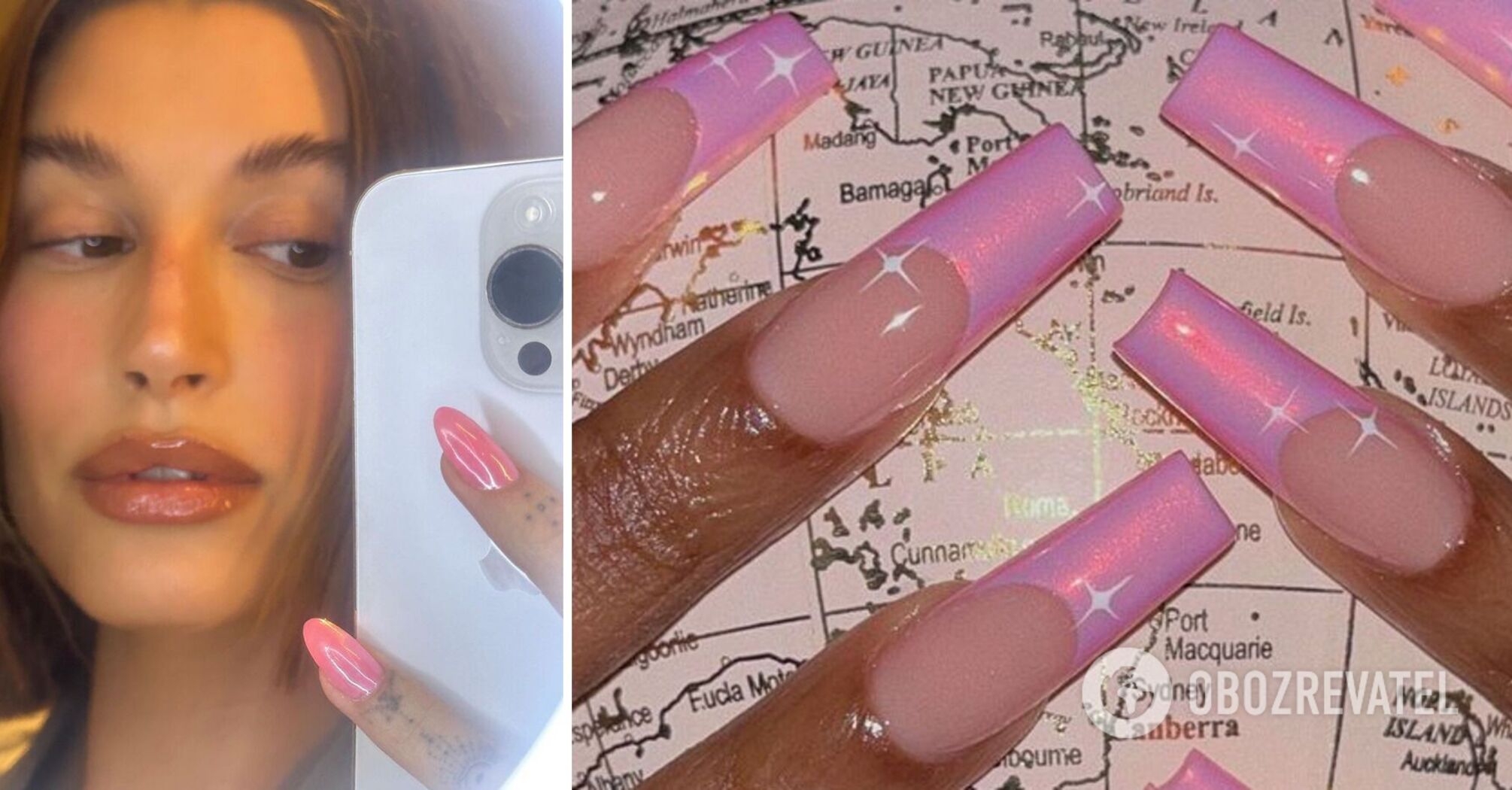 How to do a manicure like Hailey Bieber: the secrets of the new Barbiecore trend. Photo.