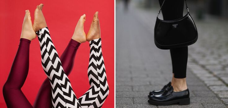 They look cheap: leggings that have long gone out of fashion and betray bad taste are named. Photo.