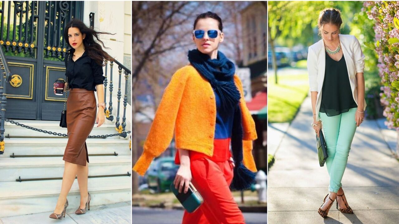 Never do this! 5 pairs of colours in clothes that cannot be combined. Photo.