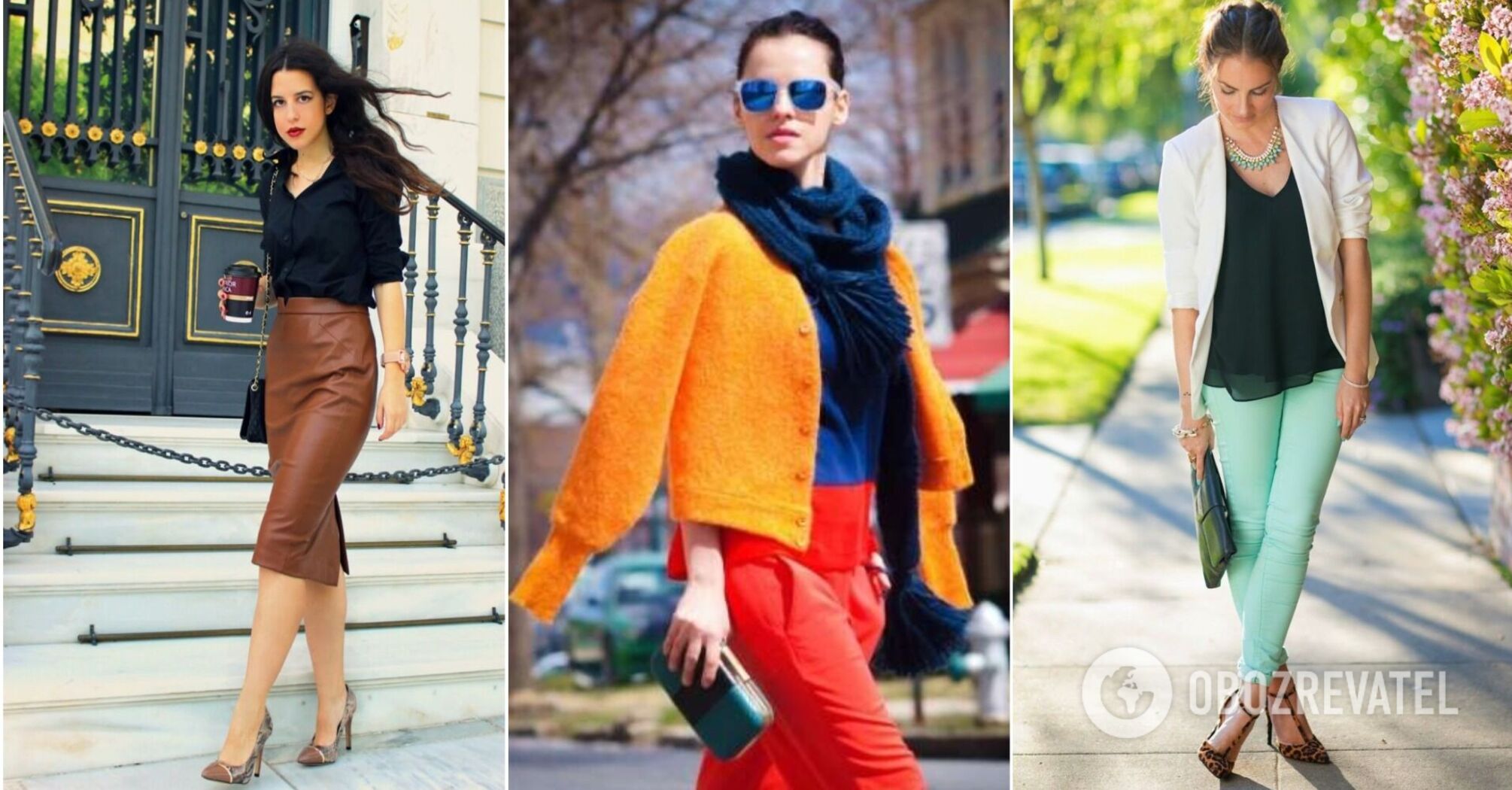 Never do this! 5 pairs of colours in clothes that cannot be combined. Photo.