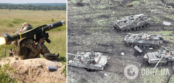 Russian tanks near Vuhledar