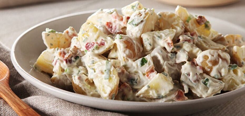 Recipe for potato salad with mayonnaise