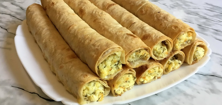 Lazy pita rolls with cheese in 15 minutes: cooked in a pan