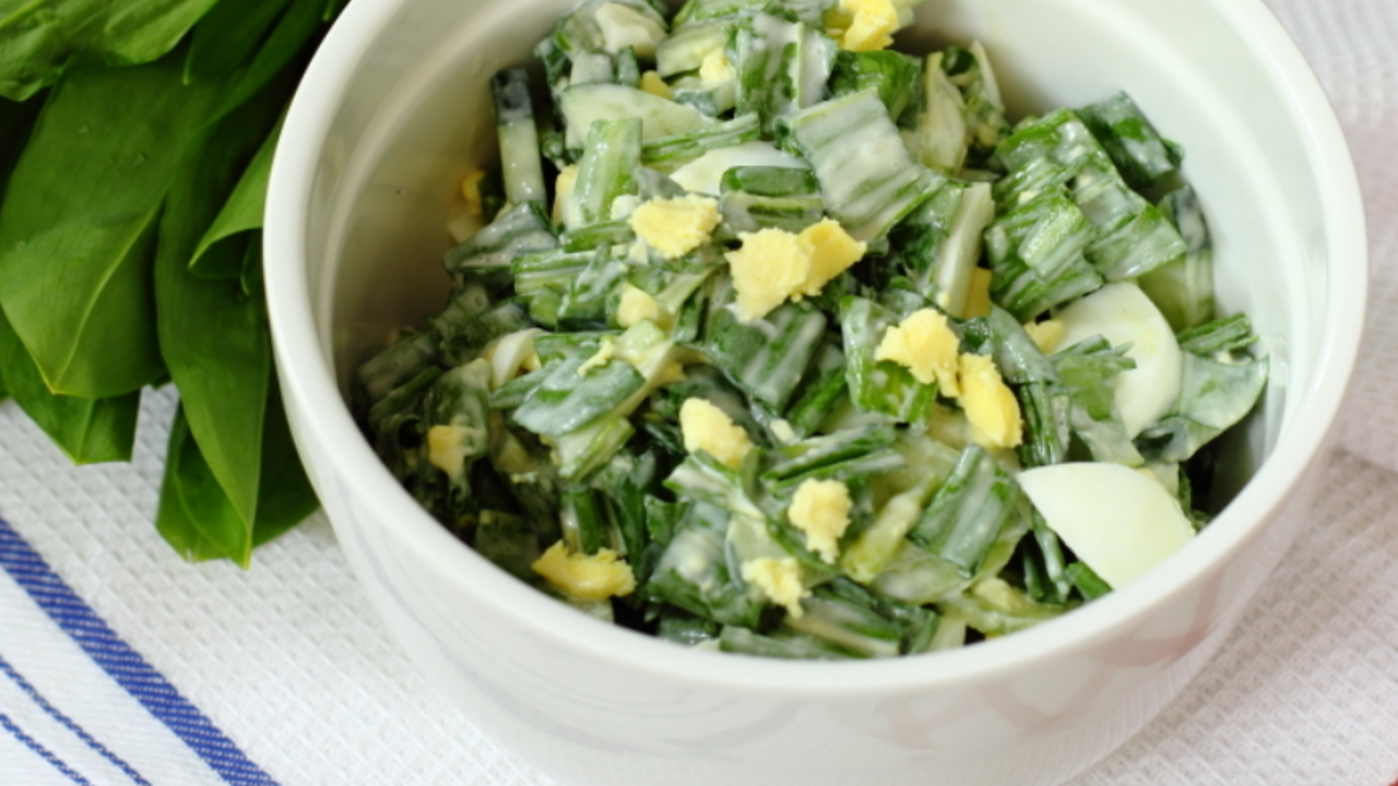 What tasty salad to make with ramson: the easiest recipe