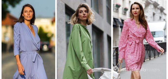 They make the belly less noticeable: 5 spring dresses that correct the figure. Photo.