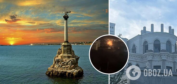 The whole city woke up: explosions were heard in Sevastopol, the occupiers said about the drone attack. Video