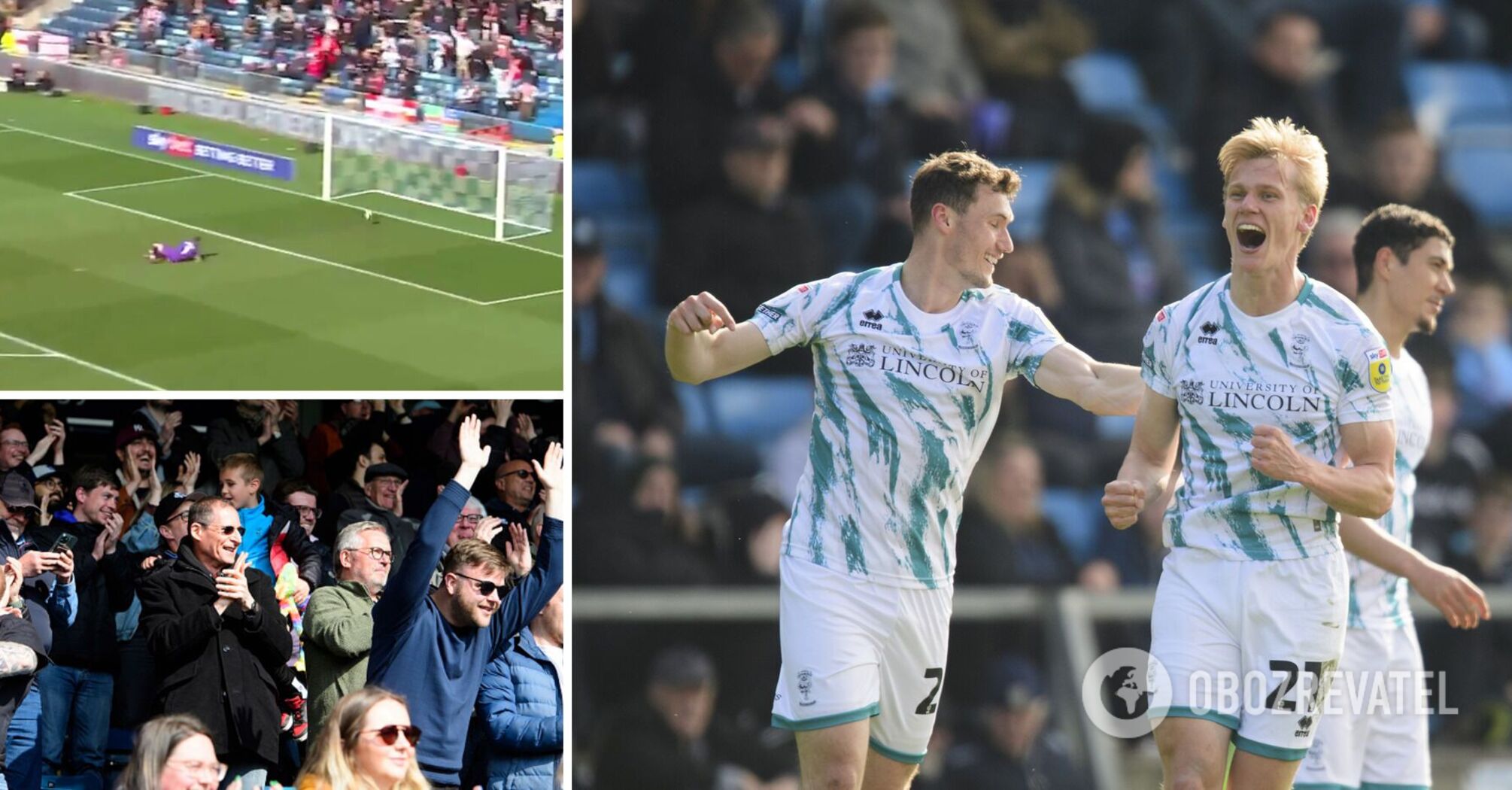 Footballer in England scored a crazy "goal of the season" from his own half of the pitch. Video.