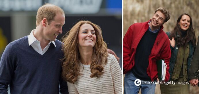 The first footage from the filming of the sixth season of "The Crown," where Kate Middleton and Prince William will meet, has surfaced