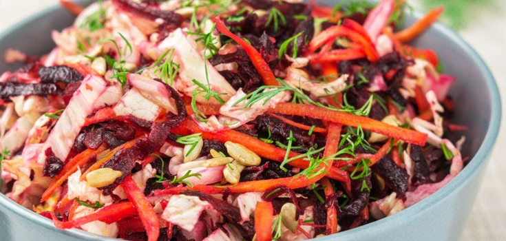 Beet and Chinese cabbage salad: a great dish for every day