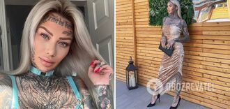 Kobieta pokryła 95% swojej skóry tatuażami i poszła pod nóż chirurga, aby przejść transformację: jak wygląda teraz. Zdjęcia przed i po