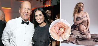 Dementia patient Bruce Willis and Demi Moore's daughter gave birth to her first child: the birth took place at home. The first photo of the baby