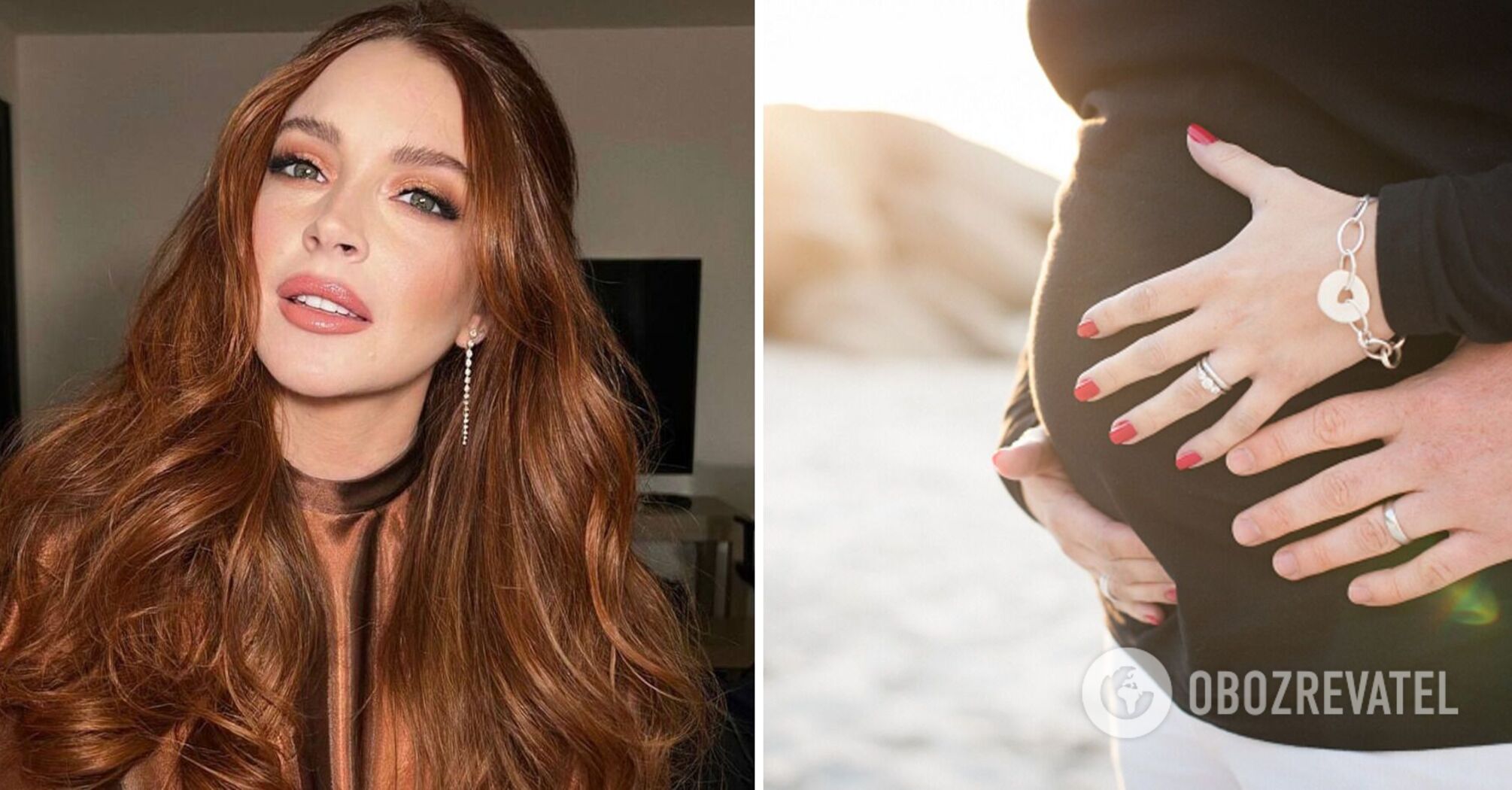 Gwiazda filmu "Pułapka na rodziców" Lindsay Lohan po raz pierwszy pokazała, jak wygląda w ciąży. Zdjęcie