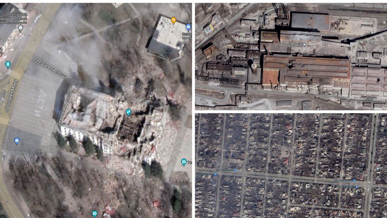 Google updates satellite imagery of Mariupol to show scale of destruction and new mass graves