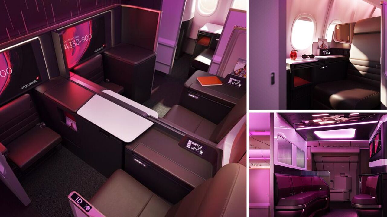 Virgin Atlantic's "luxury suites" appeared on its planes: what business class plus seats look like. Photo