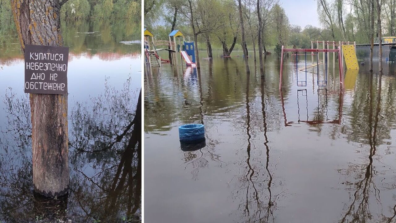 City is submerged in water: in Chernihiv, the Desna reaches the peak of the spring flood. Photo.