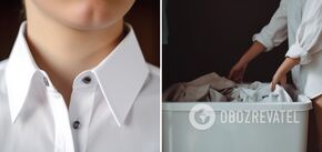 How to remove yellowing from a shirt collar: a useful trick