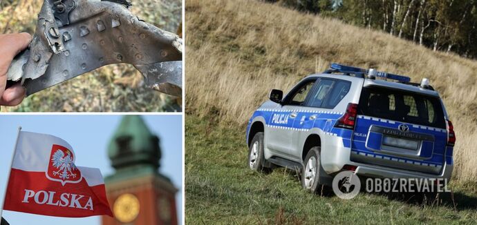 Wreckage of an object that looks like an air-to-ground missile found in Poland: it has inscriptions in Russian - media