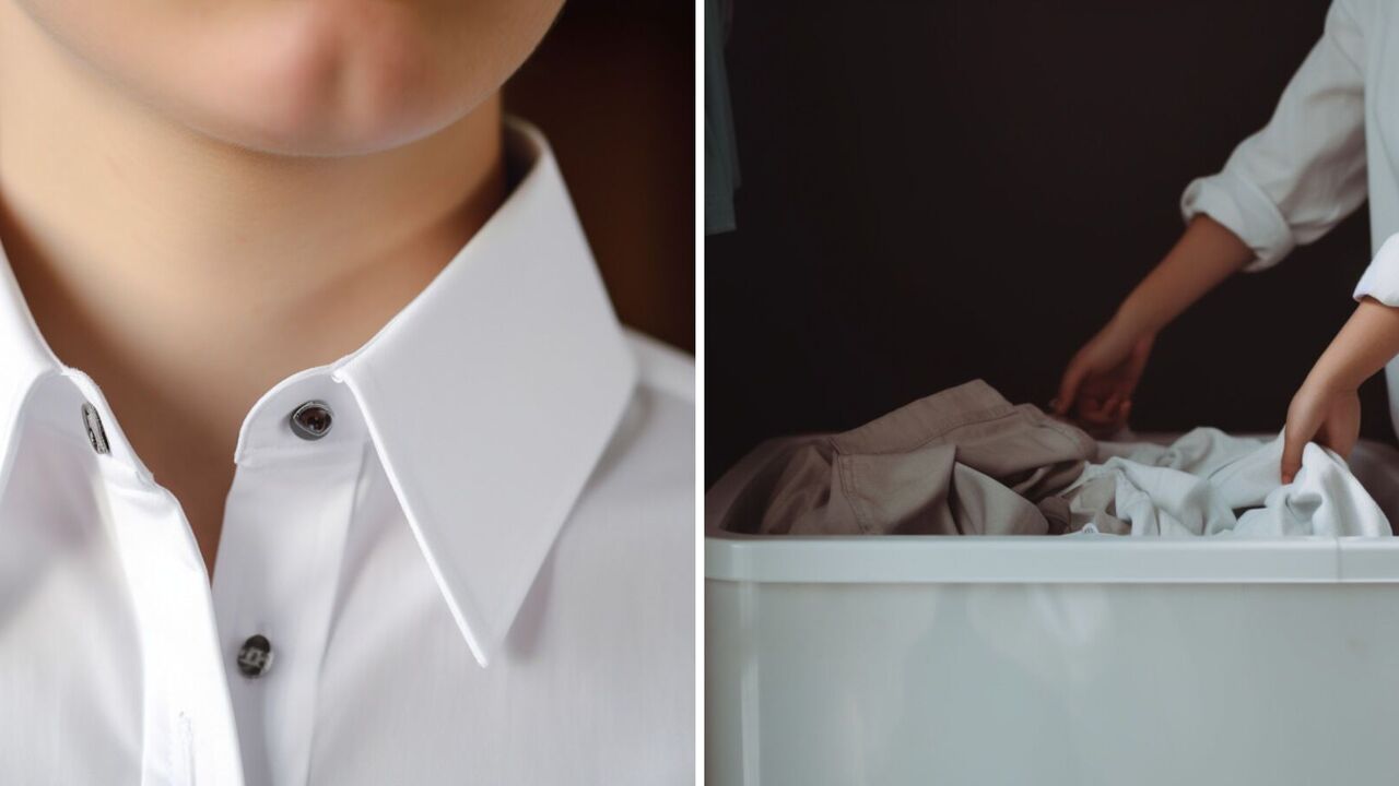 How to remove yellowing from a shirt collar: a useful trick