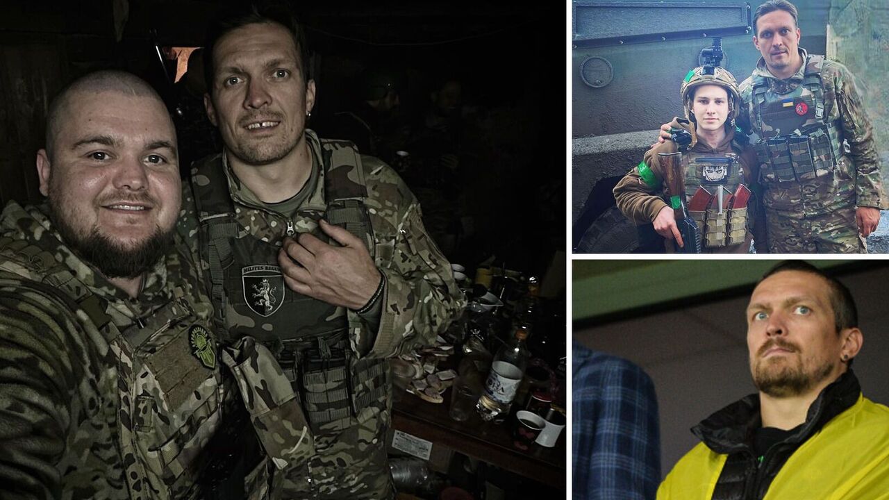 Usyk came under fire from the Russian occupiers at the front. Photo fact