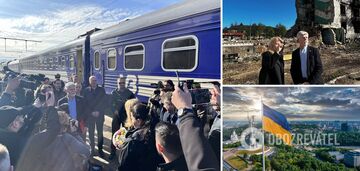 'Ukrainians are paying the highest price': Presidents of Slovakia and the Czech Republic visit Borodyanka in the Kyiv region and express support for Ukraine