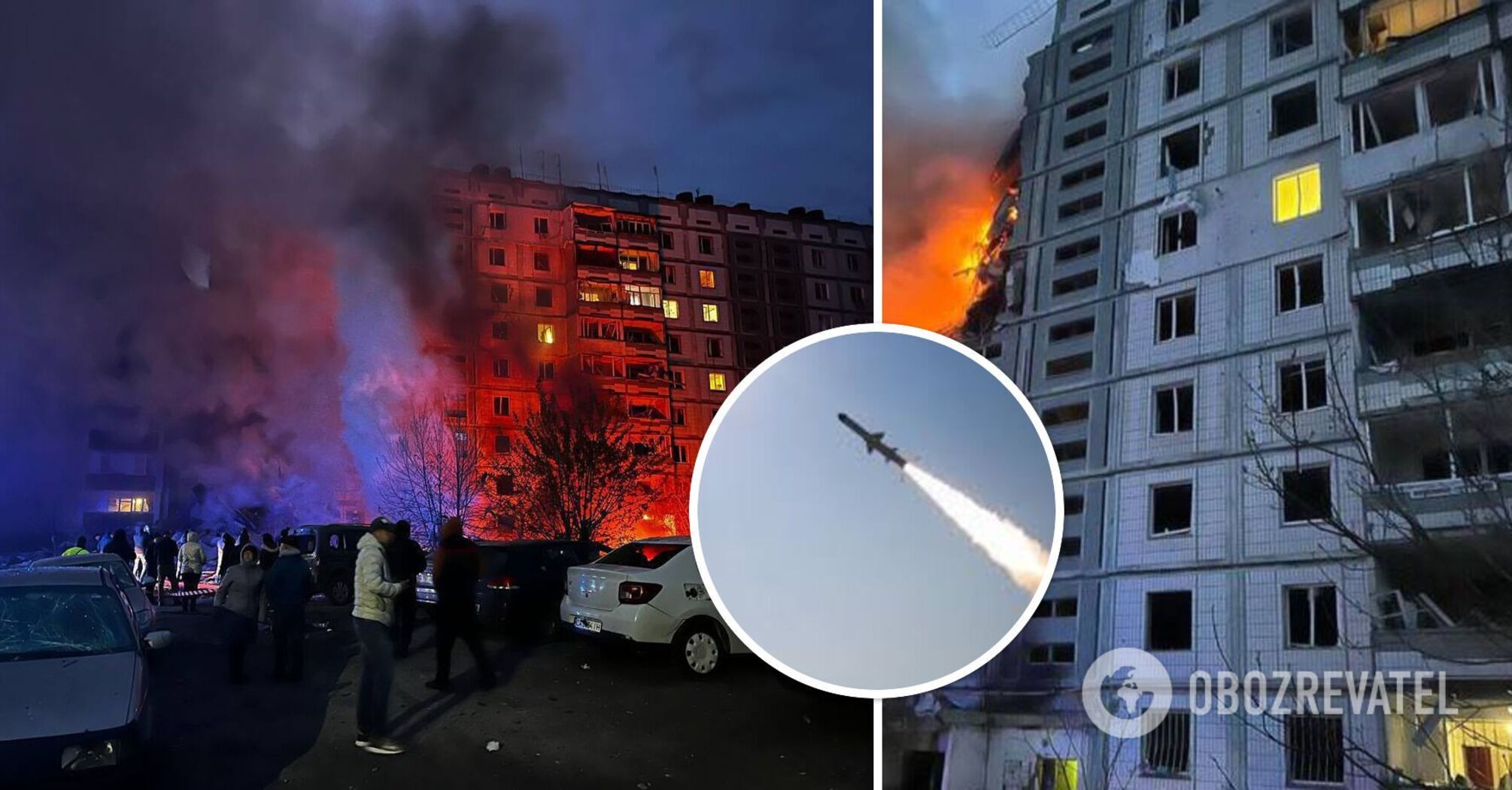 Russian missile hits a multi-storey building in Uman, destroying an entire entrance: there are dead and wounded. Photos and video