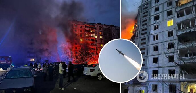 Russian missile hits a multi-storey building in Uman, destroying an entire entrance: there are dead and wounded. Photos and video