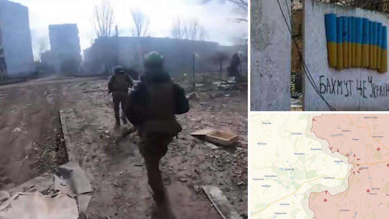Enemy throws all forces at Bakhmut: Ukrainian Armed Forces show new footage of destroyed city. Video.