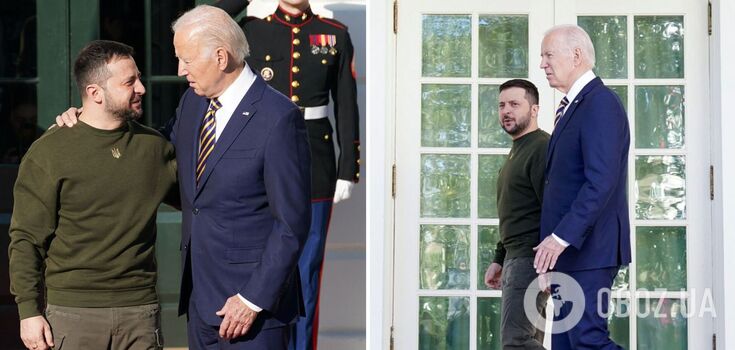 Biden in a blue and yellow tie and Zelenskyy in khaki: what the images of the US and Ukrainian presidents symbolised