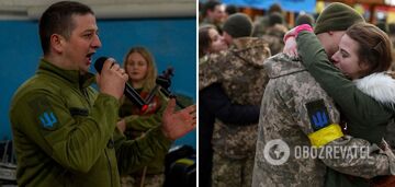 'The performance breaks the soul': military musicians brought Ukrainians to tears with a cover of the hit song 'Obijmy'. Video. 
