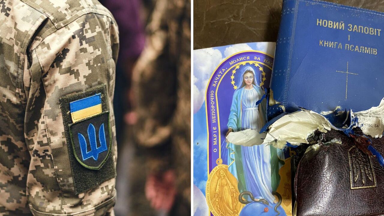 "God and the Holy Scriptures saved another defender of Ukraine": an impressive photo from the frontline is posted online