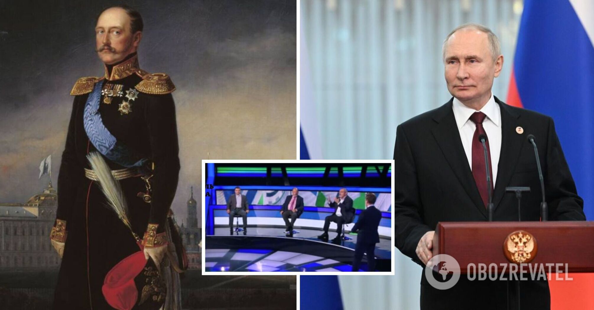 "Ominous copy": RosTv openly compares Putin to Nicholas I, who lost the Crimean War and died mysteriously. Video.