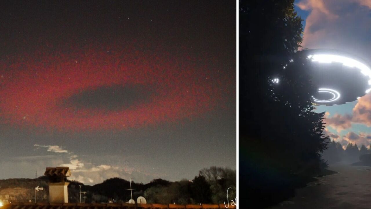 Giant red UFO was photographed over Italy: what it really was