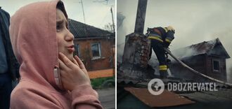 In Sumy, an 11-year-old girl saved three children from a fire. Photos and video