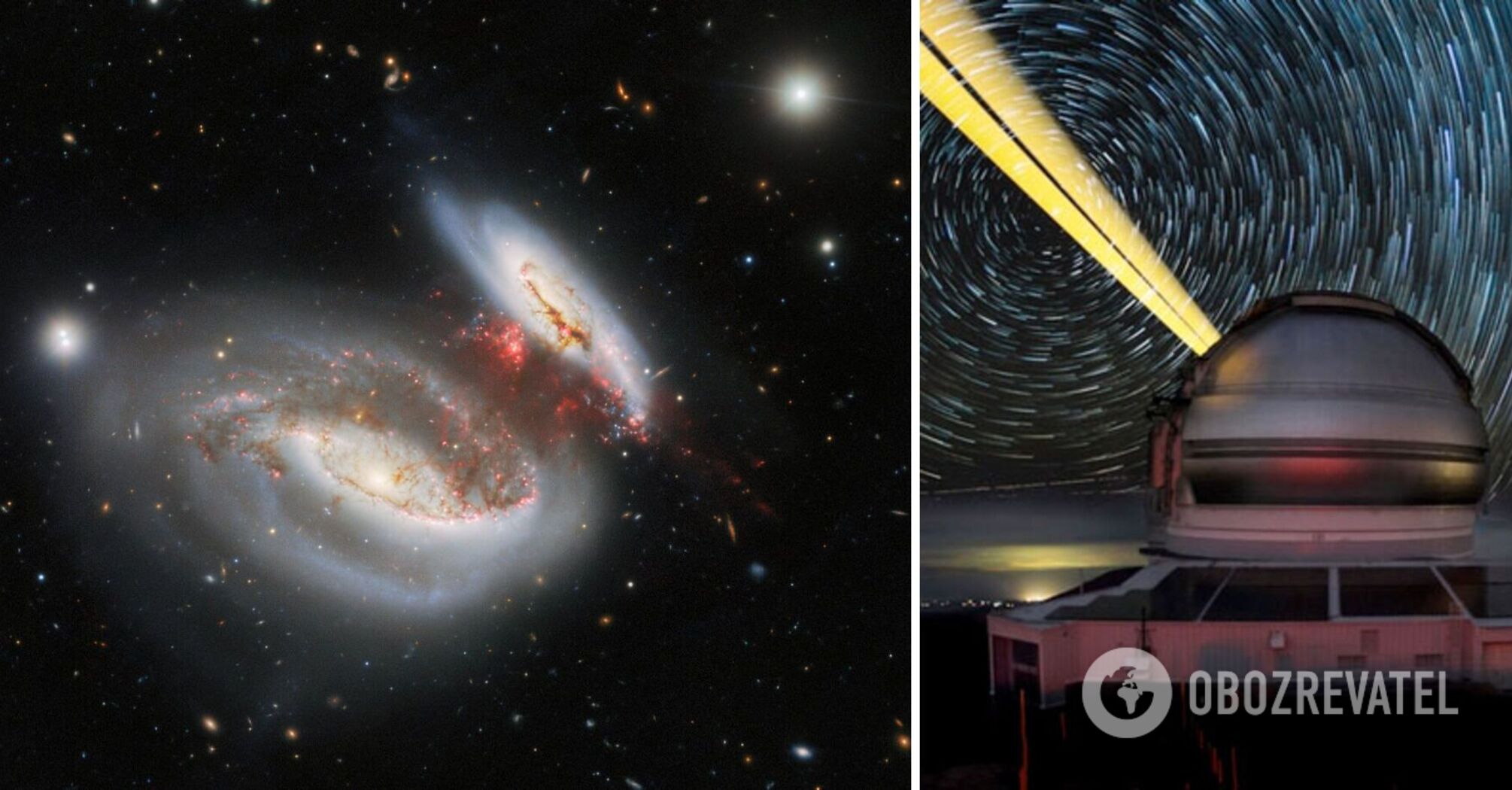 Astronomers take photo of unique galactic accident