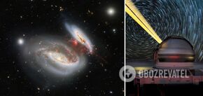 Astronomers take photo of unique galactic accident